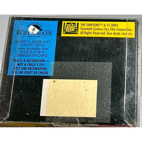 The Simpsons Bart Simpson Snowboard Snowflake Hand Blown Glass Ornament (2006) - Picture 7 of 11